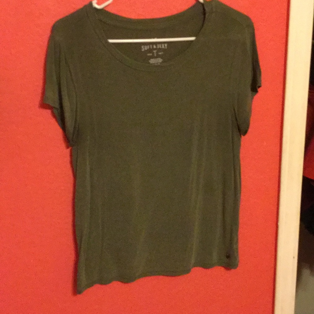 american eagle olive green t shirt